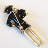 Chanel 2016 Black/Permabrass Enamelled CoCo Brooch Vip, New! - poupishop