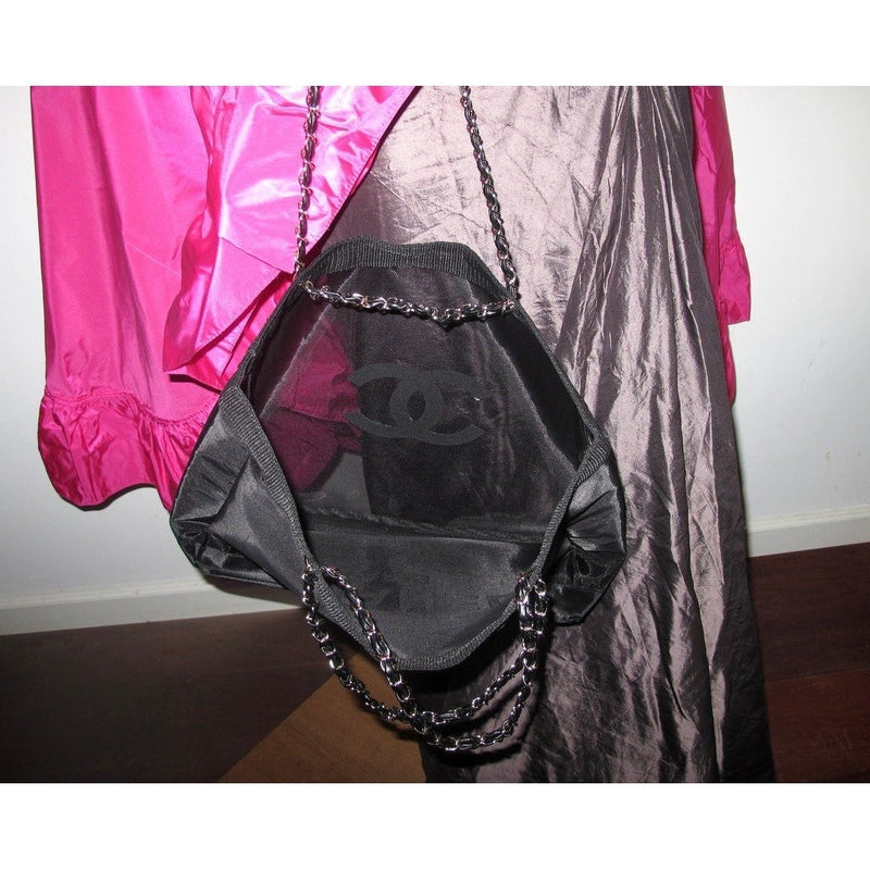 Chanel Black Logo Grand Shopping Bag Vip, New! - poupishop