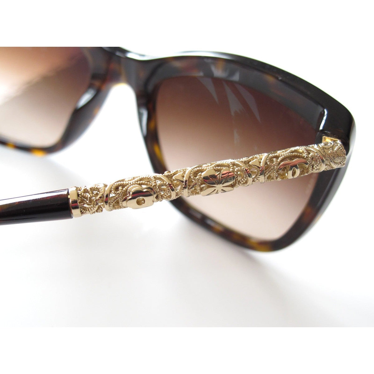 Chanel Filigreed Frames 3 Symbols Women Sunglasses in Cases, NIB! - poupishop