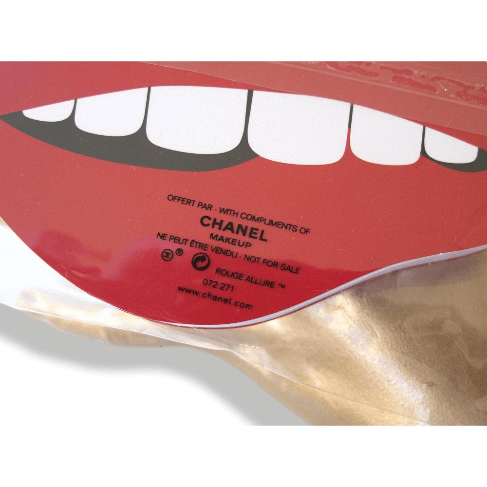 Chanel Huge Red Lips Vip Block of Post-It, New! - poupishop