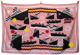 Chanel Pink "La Pause" Terry Cotton Beach Towel 125 x 180 cm