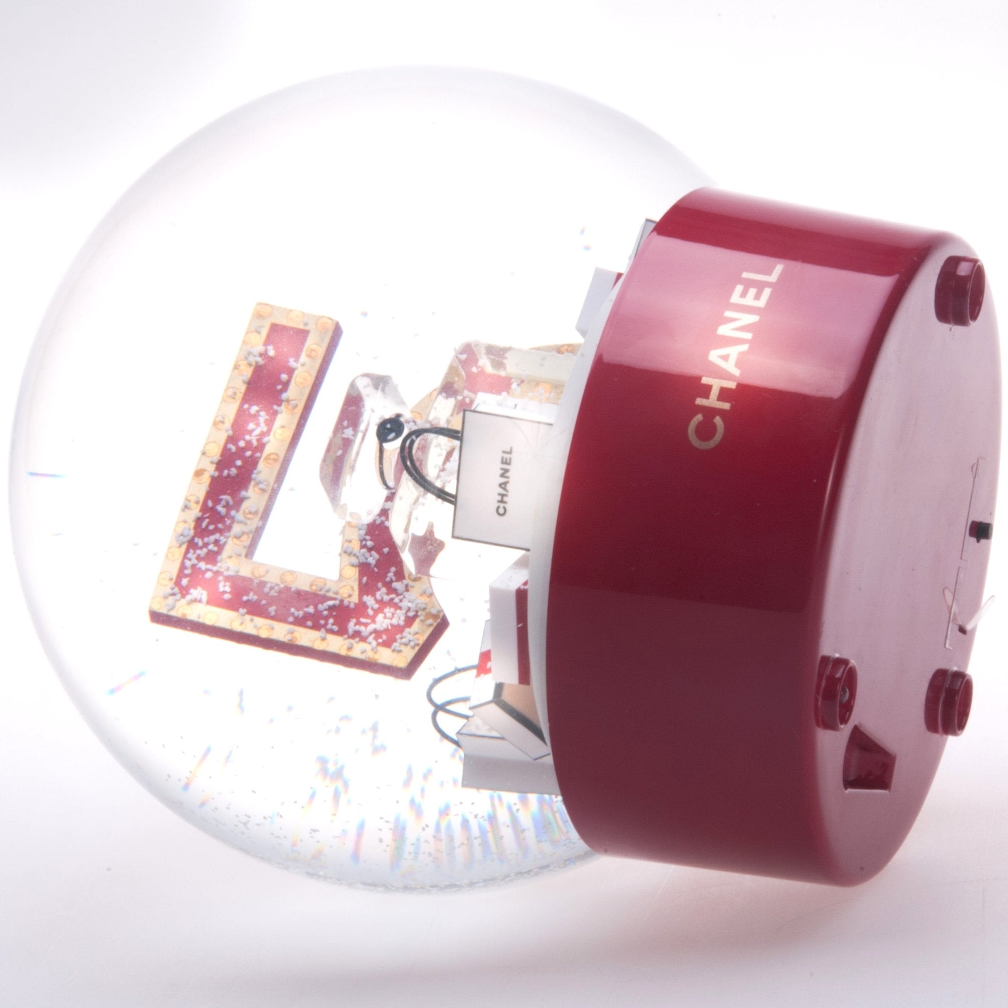 Chanel N° 5 2015 Gigantic USB Rechargeable Snowball Globe, NIB but doesn't work! - poupishop