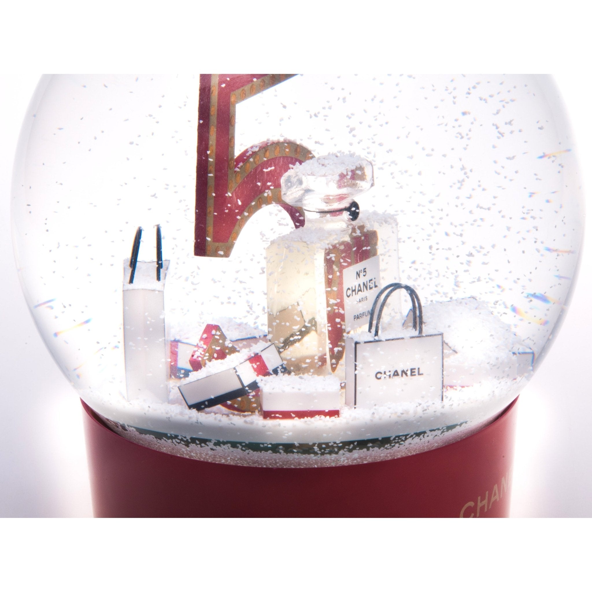 Chanel N° 5 2015 Gigantic USB Rechargeable Snowball Globe, NIB but doesn't work! - poupishop