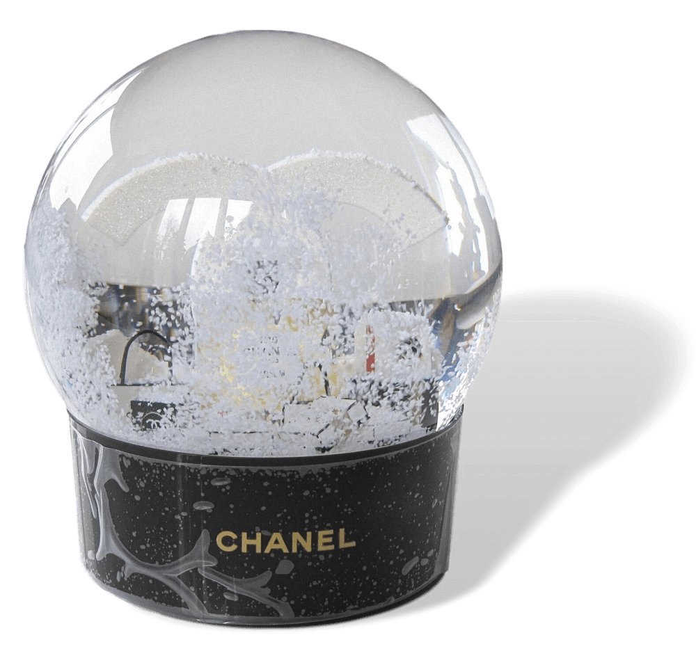 Chanel N° 5 2019 Gigantic USB Rechargeable Battery Snowball VIP Globe, NIB - poupishop