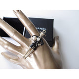 Chanel Permabrass Black Enamelled & Pearl CoCo Gripoix Pendant, New! - poupishop