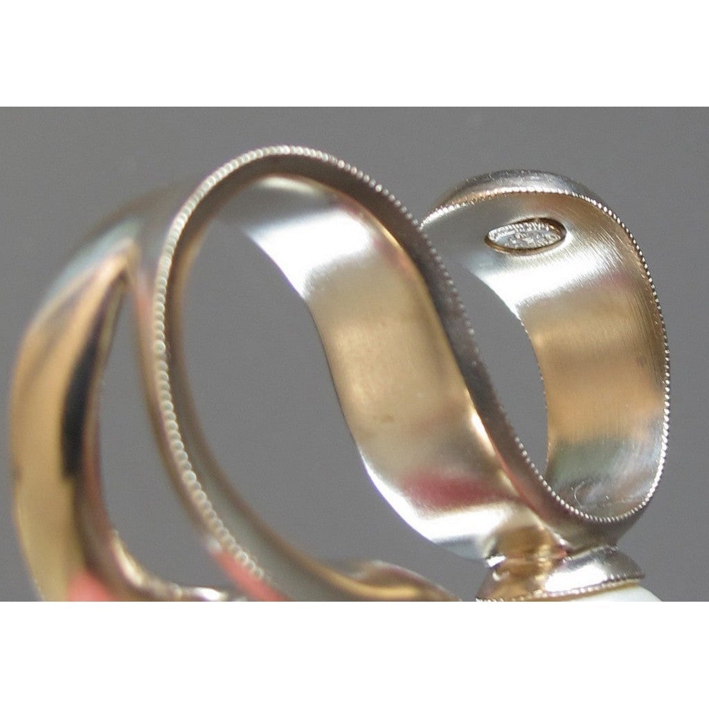 Chanel SS014 Double Pearls Gripoix Permabrass Ring, New in Pochette! - poupishop