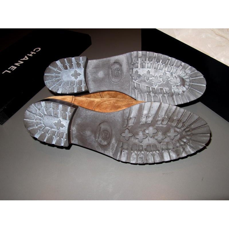 Chanel Suede Laced Hunting Women Shoes, NIB! - poupishop