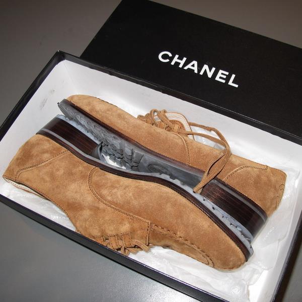 Chanel Suede Laced Hunting Women Shoes, NIB! - poupishop