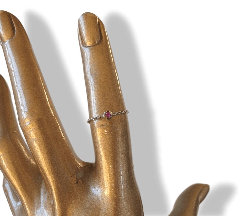 Christian Dior 2006 Limited Edt Victoire de Castellane White Gold Pink Saphire Mimioui Ring Sz53, New with Paper! - poupishop