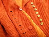 Christian Dior Boutique Orange Bouclette of Wool Jacket Sz40 - poupishop