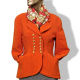 Christian Dior Boutique Orange Bouclette of Wool Jacket Sz40 - poupishop