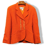 Christian Dior Boutique Orange Bouclette of Wool Jacket Sz40 - poupishop