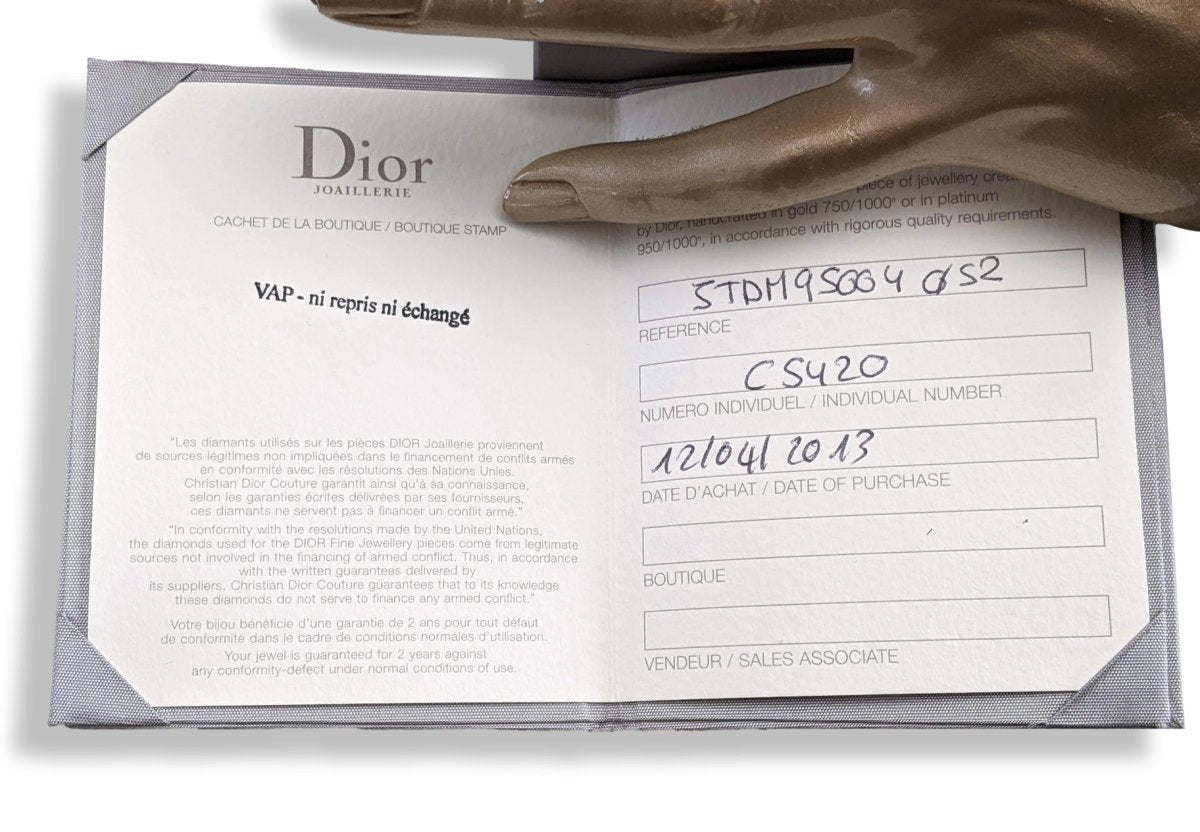 Christian Dior Joaillerie White Gold Bague La fiancee du Pirate Skull Rock Ring 52, Box! - poupishop