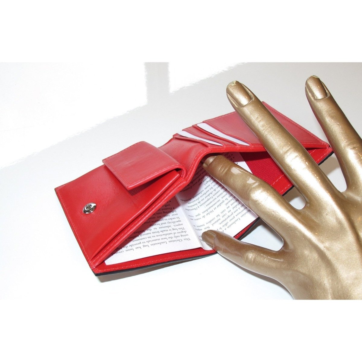 Christian Louboutin Honey Lizard Men's Paros Billfold Wallet With Coin Pocket, NIB! - poupishop