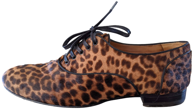 Christian Louboutin Calfskin Leopard Men Shoes Sz44 | poupishop