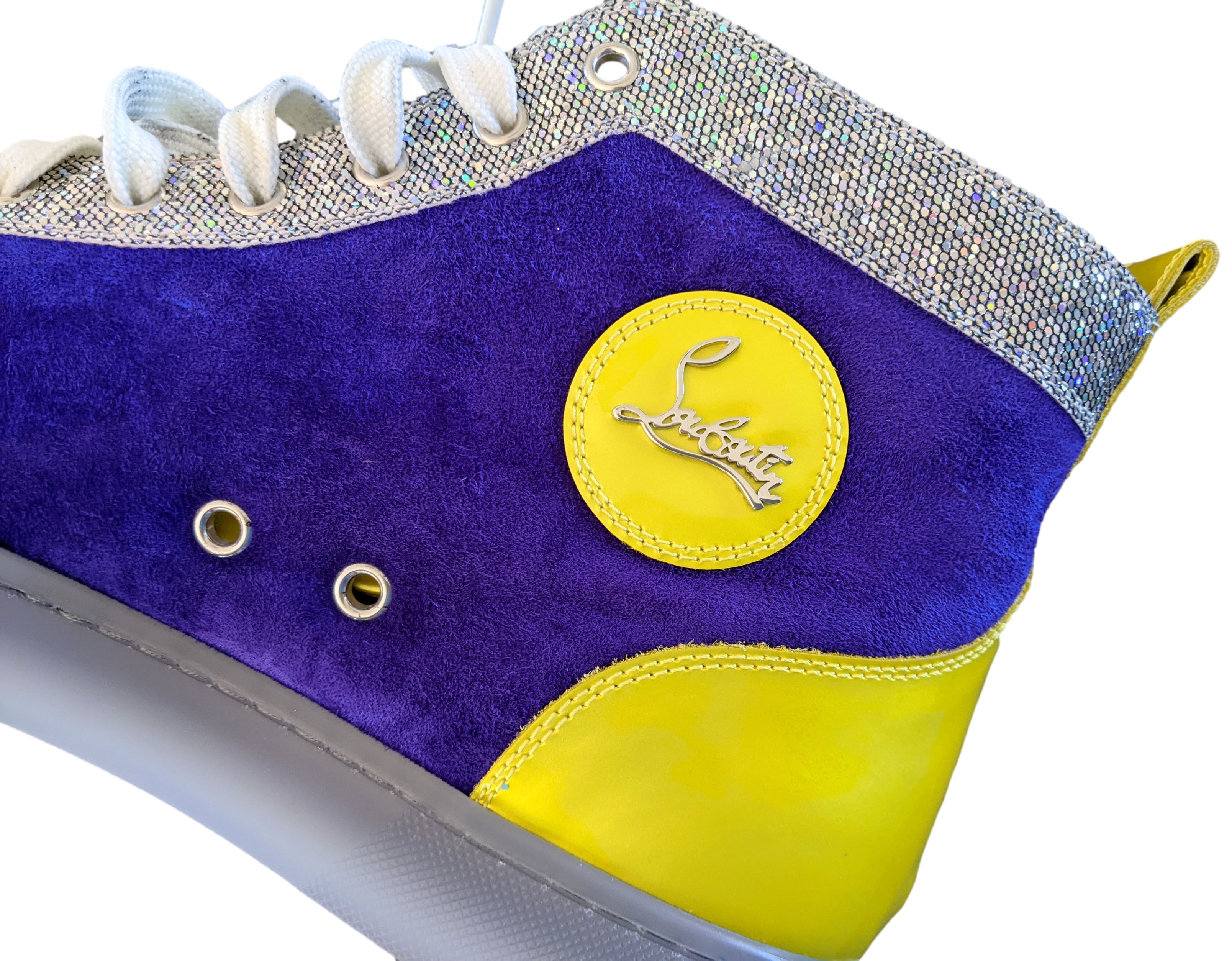 Christian Louboutin Neon/Purple/Sequins 