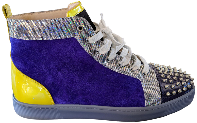 Purple christian 2025 louboutin sneakers