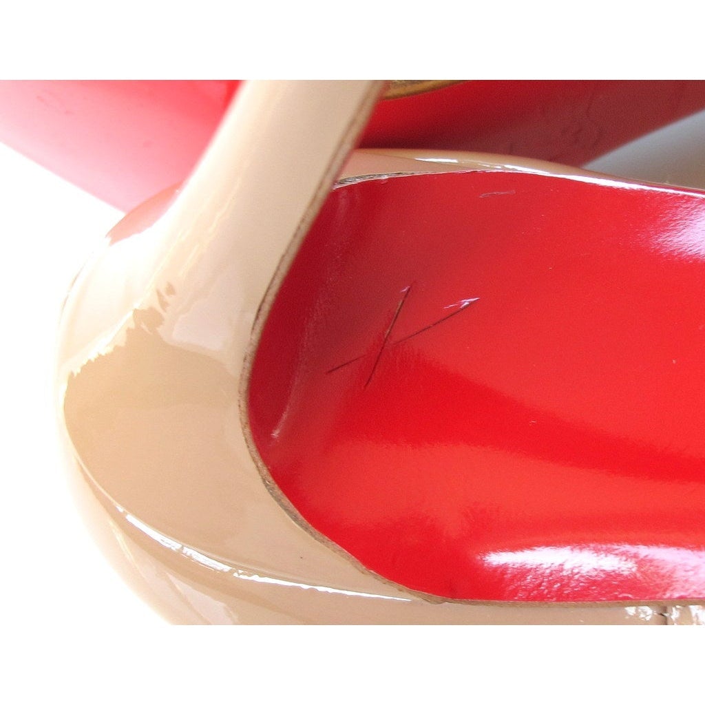 Christian Louboutin Vernis Nude Pigalle Sex 100 Women Shoes, NIB! - poupishop