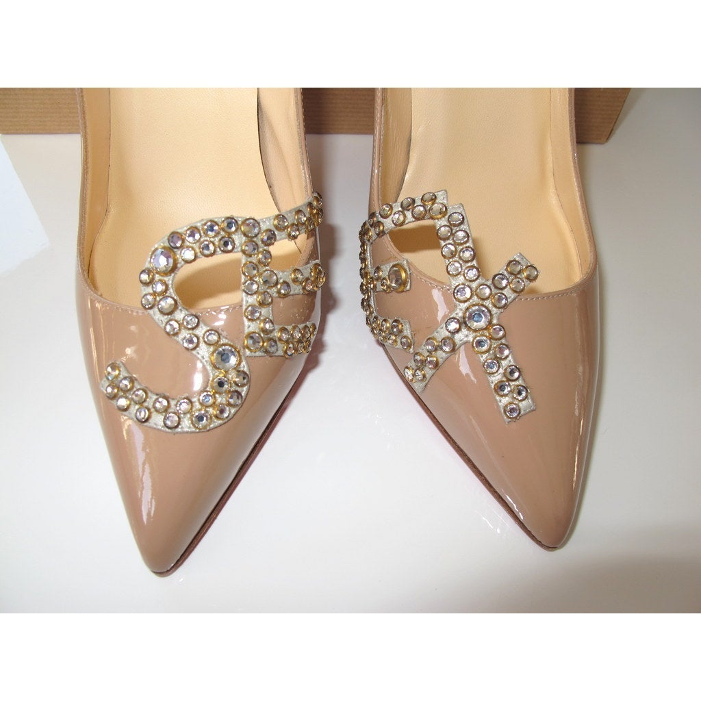 Christian Louboutin Vernis Nude Pigalle Sex 100 Women Shoes, NIB! - poupishop