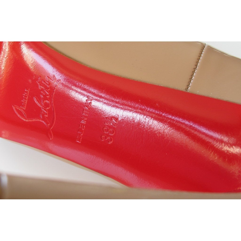 Christian Louboutin Vernis Nude Pigalle Sex 100 Women Shoes, NIB! - poupishop