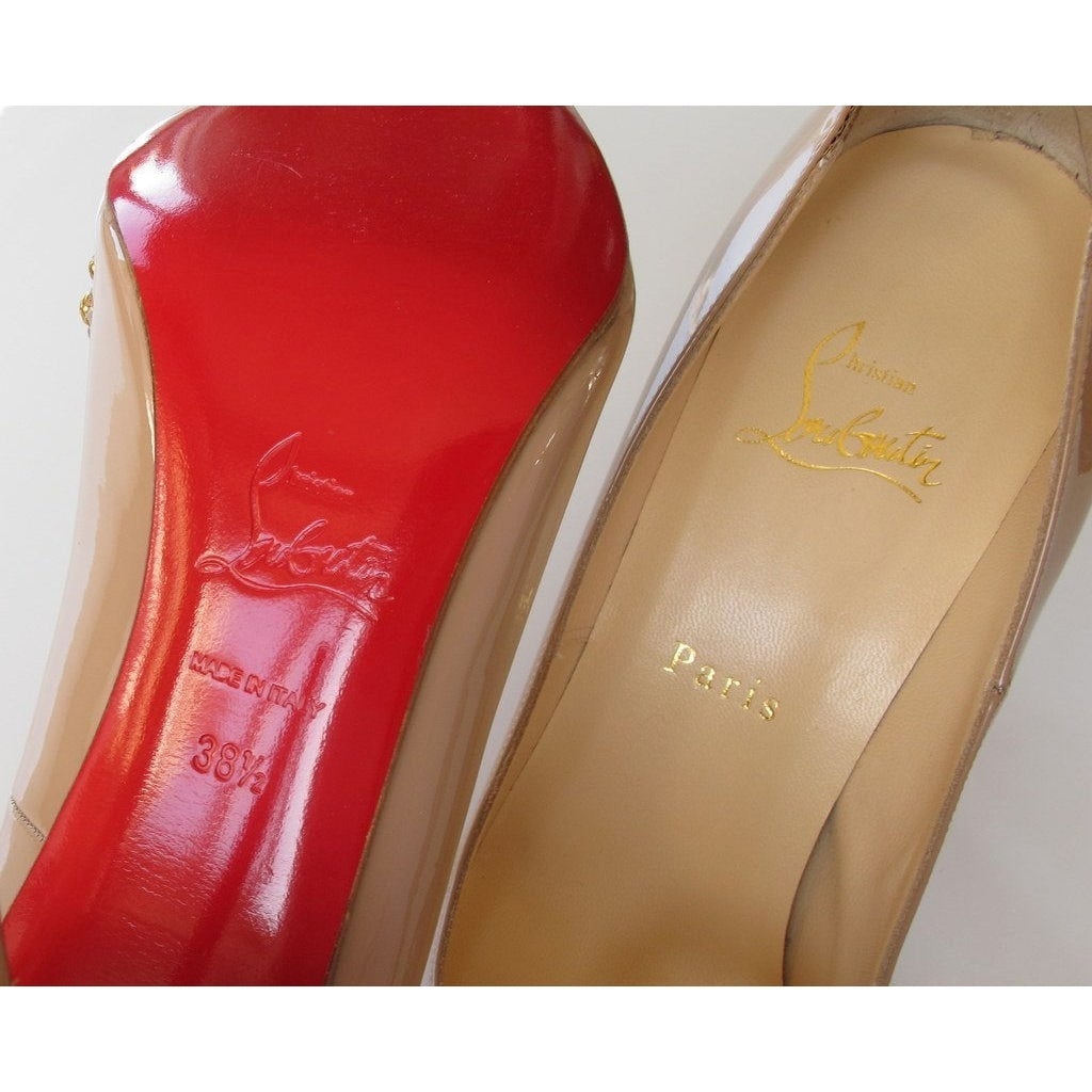 Christian Louboutin Vernis Nude Pigalle Sex 100 Women Shoes, NIB! - poupishop