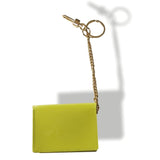 Delvaux Green Anis Lime Madame Patent Leather Bag Charm Key Ring, New! - poupishop