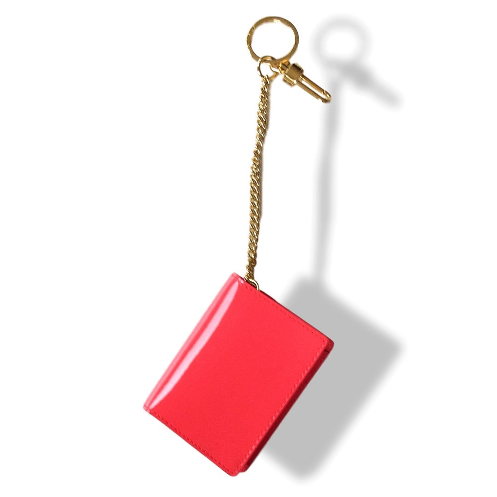 Delvaux Pink Madame Patent Leather Bag Charm Key Ring, New! - poupishop