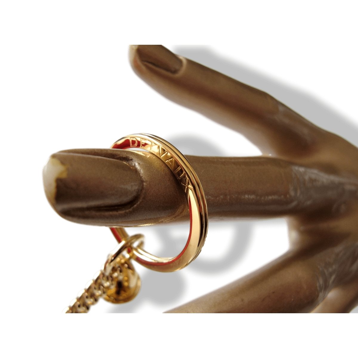 Delvaux Pink Madame Patent Leather Bag Charm Key Ring, New! - poupishop