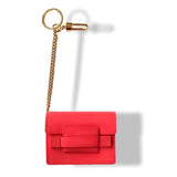 Delvaux Pink Madame Patent Leather Bag Charm Key Ring, New! - poupishop