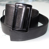 Delvaux Vintage Xtra Large Black Leather Belt All Sizes - poupishop