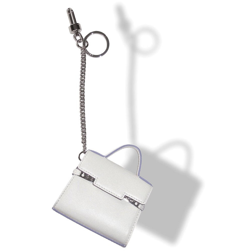 NTH-IN Delvaux Green Anis Lime Madame Patent Leather Bag Charm Key Ring, New! - poupishop