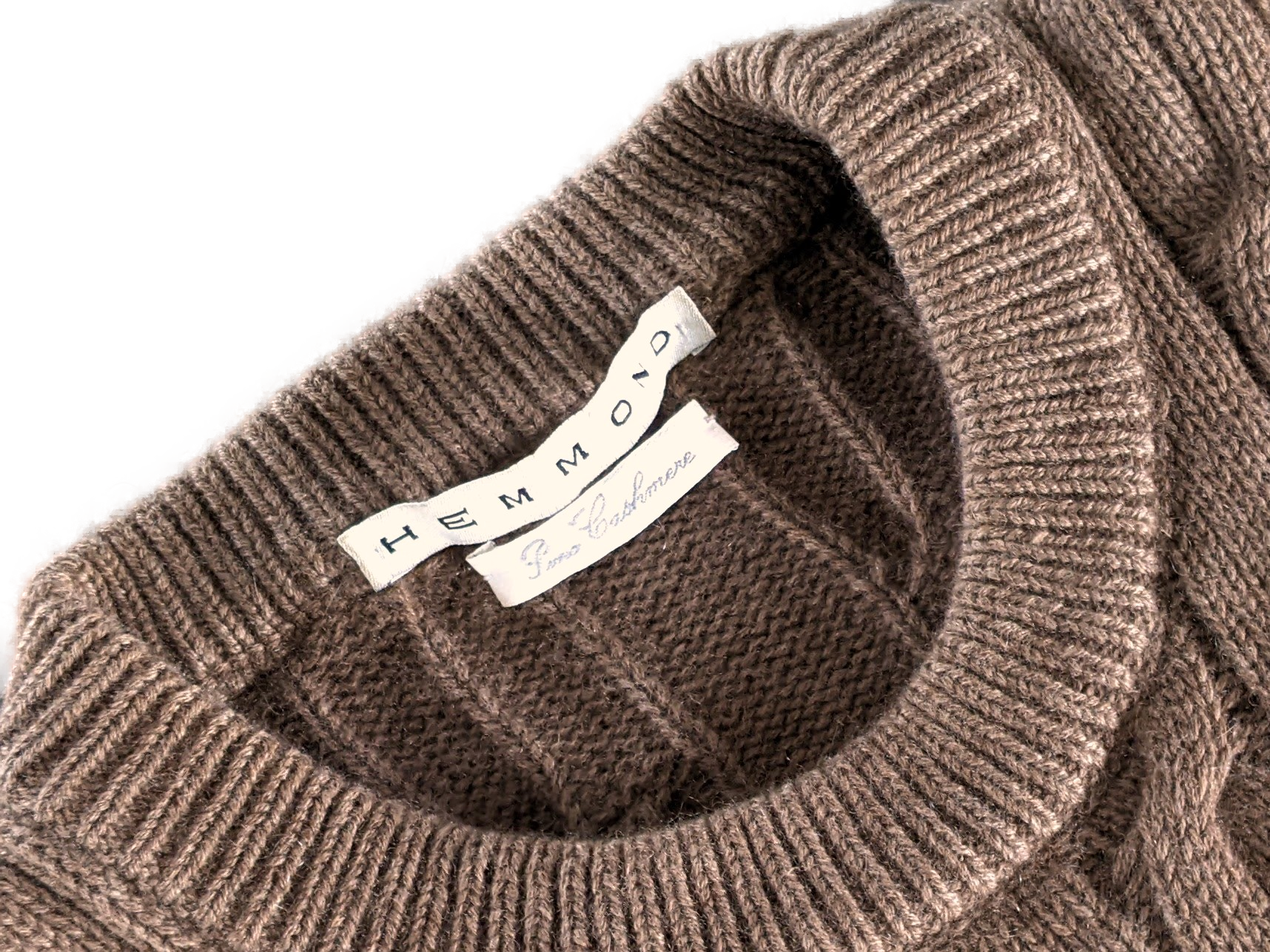 Emmond Nuts 100% Cashmere Cable Knit Sweater, Sz6 Réussite