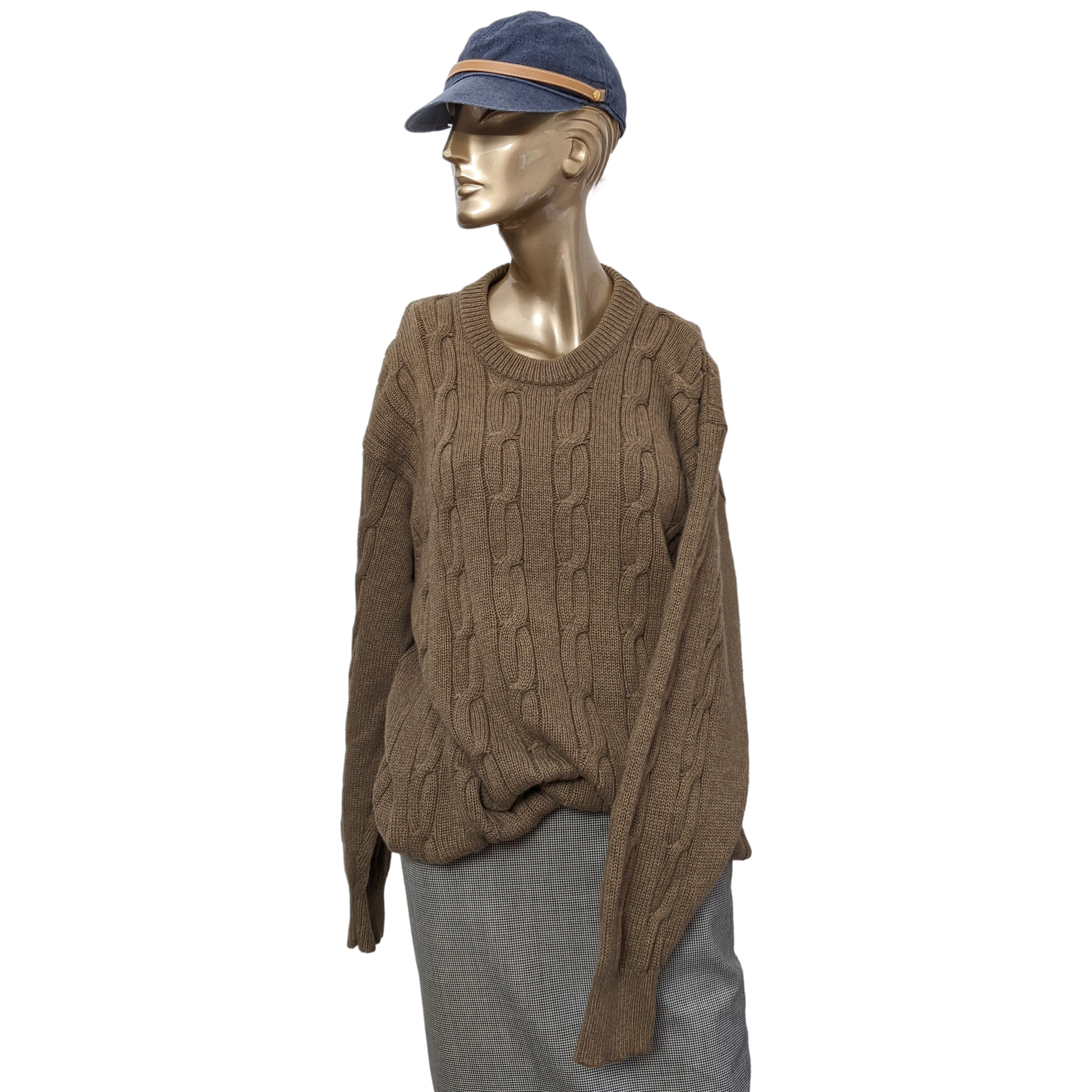 Emmond Nuts 100% Cashmere Cable Knit Sweater, Sz6 Réussite