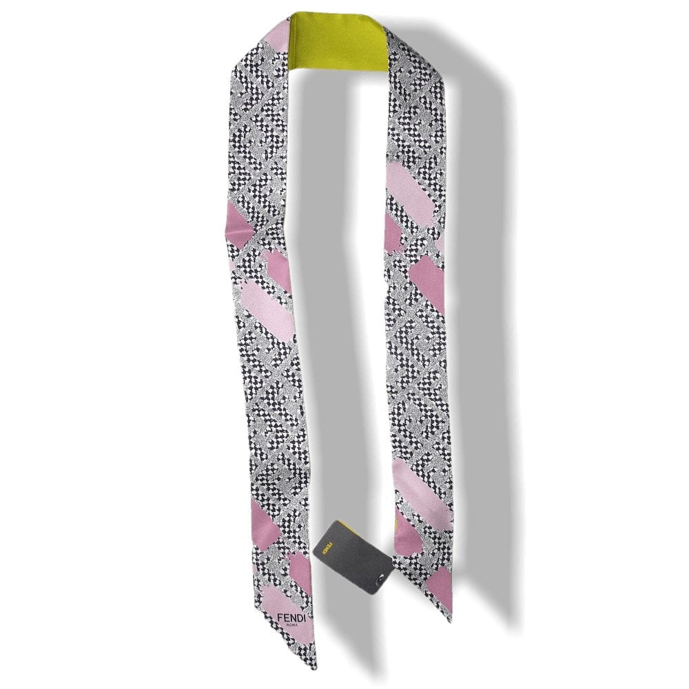 Fendi Anis/Rose Printed Twillino Zucca Twilly, NWT! - poupishop