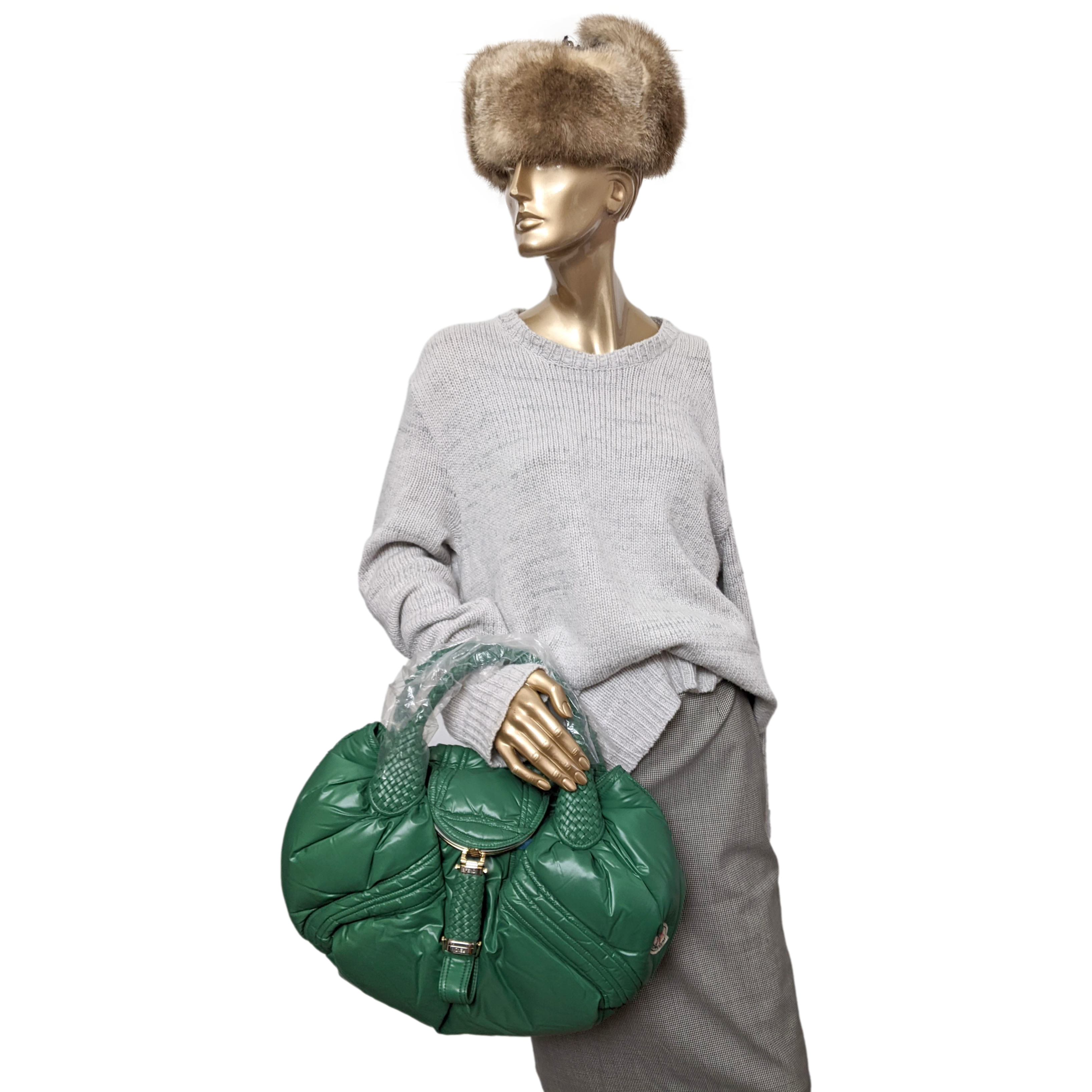 Fendi Moncler Green Nylon Spy Bag Limited Edition 500Pc