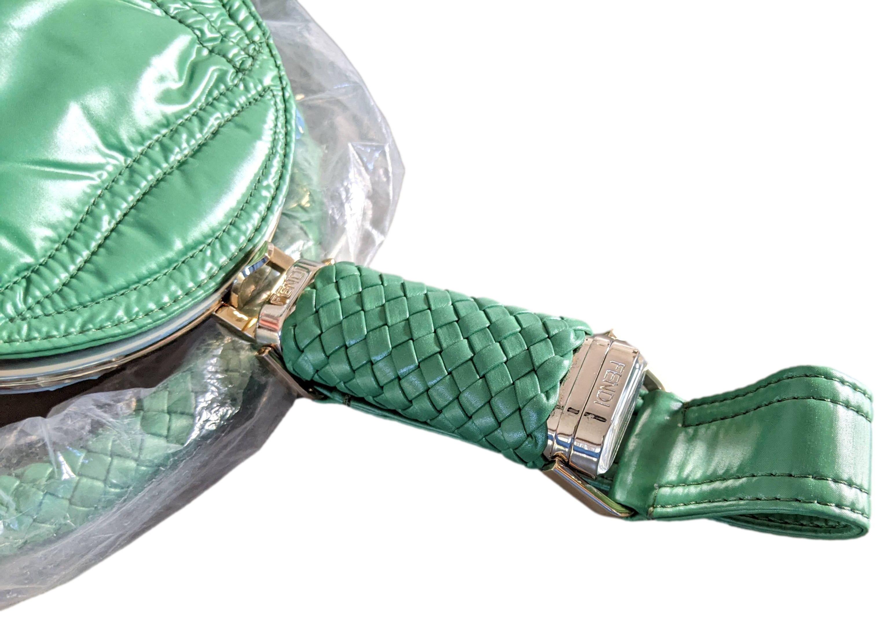 Fendi Moncler Green Nylon Spy Bag Limited Edition 500Pc