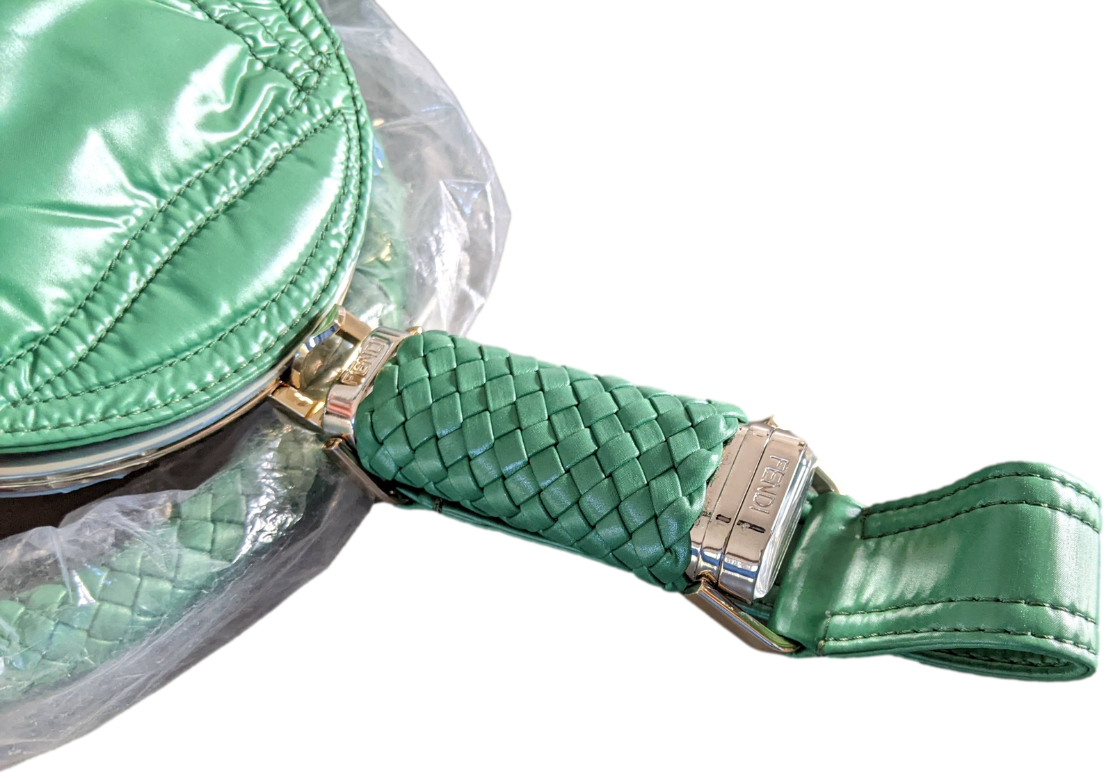 Fendi & Moncler Emerald Green Nylon 