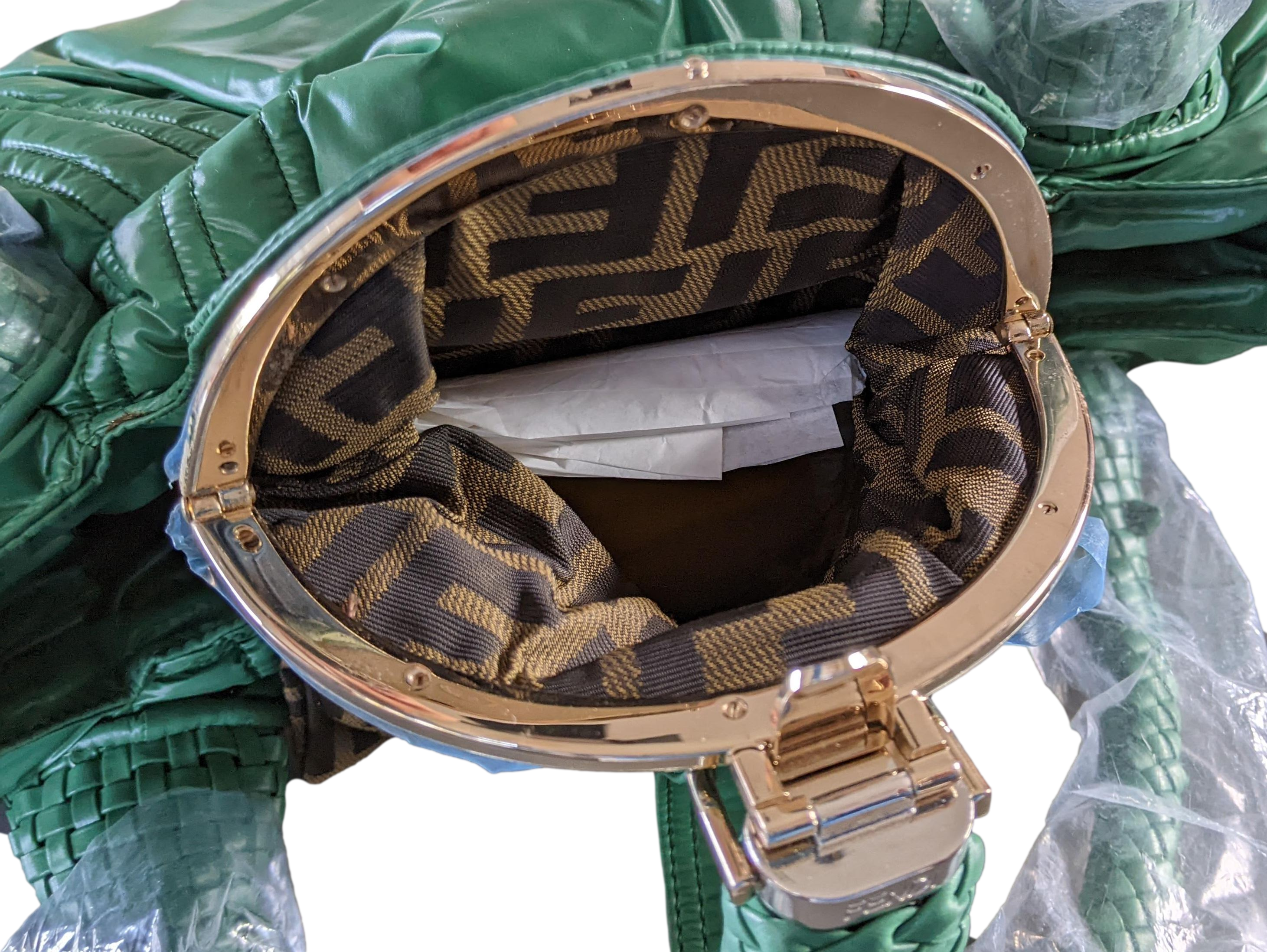 Fendi Moncler Green Nylon Spy Bag Limited Edition 500Pc