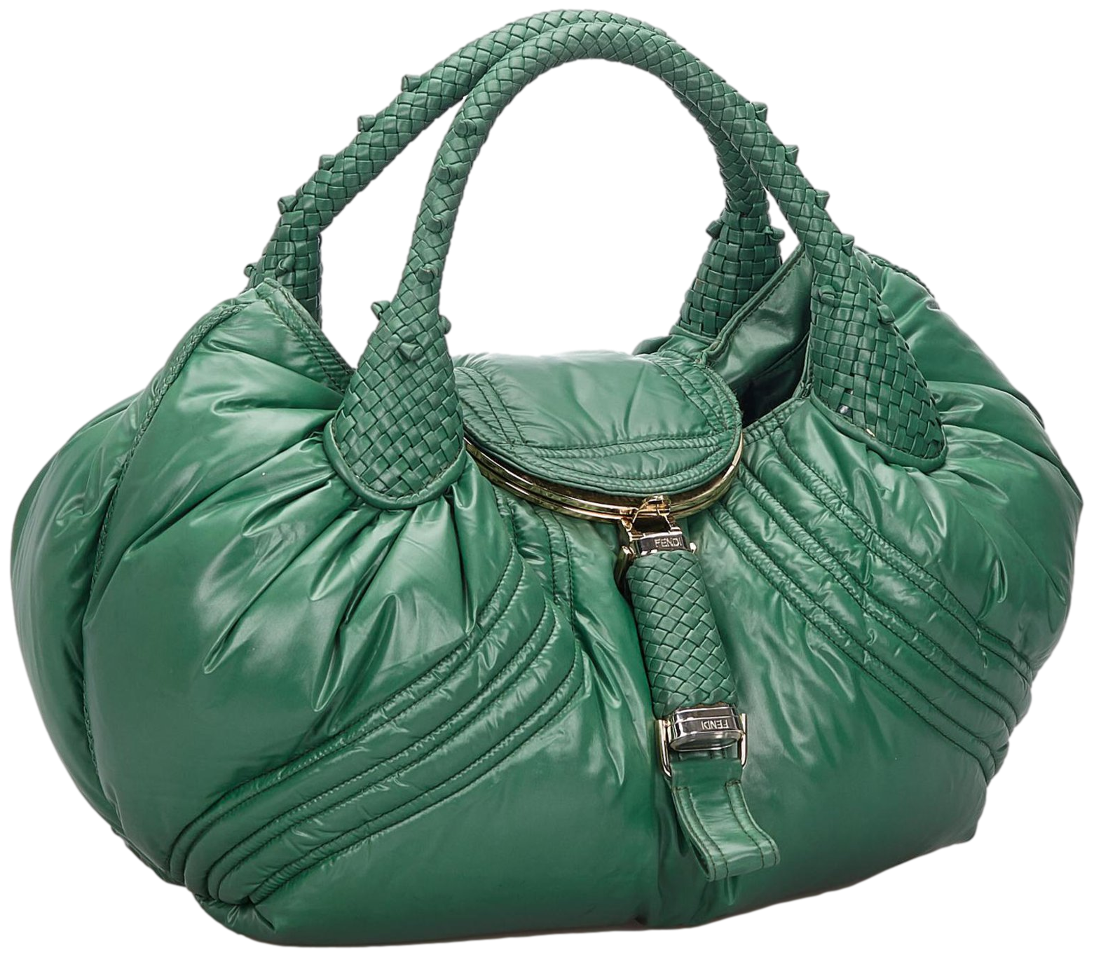Fendi Moncler Green Nylon Spy Bag Limited Edition 500Pc