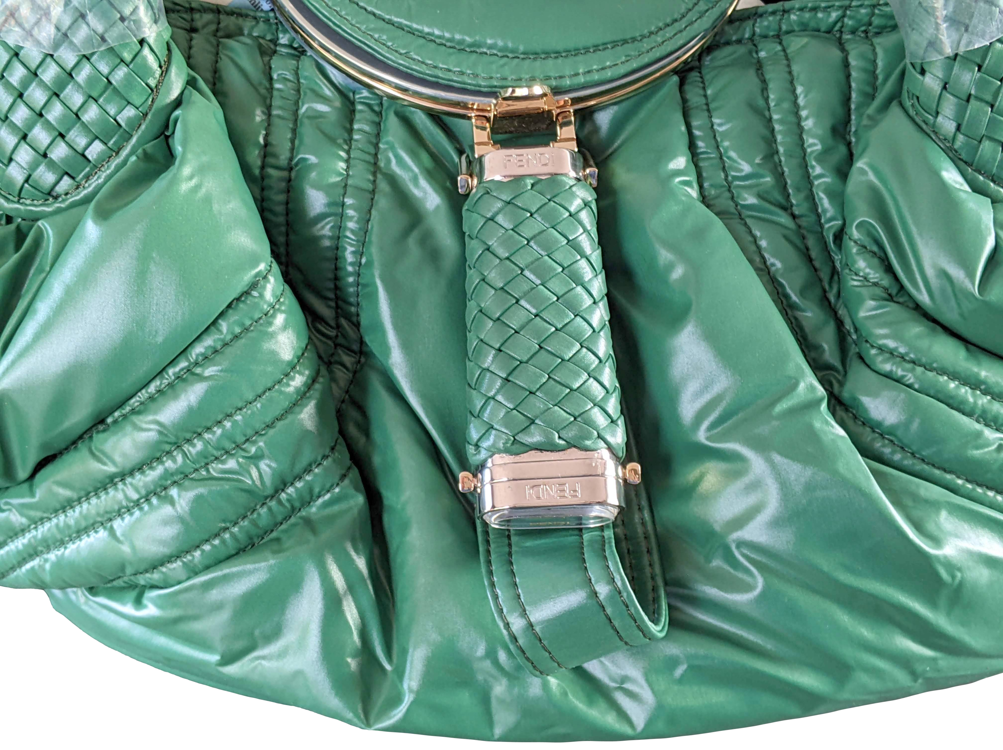 Fendi Moncler Green Nylon Spy Bag Limited Edition 500Pc