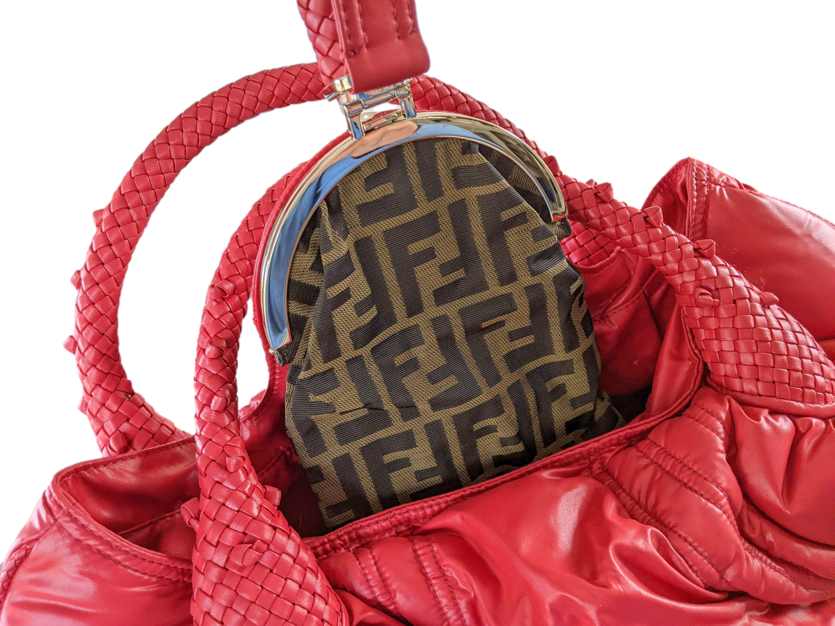 Fendi Moncler Red Nylon Spy Bag Limited Edition 500Pc