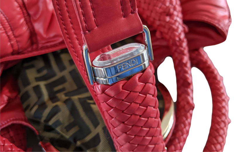 Fendi Moncler Red Nylon Spy Bag Limited Edition 500Pc