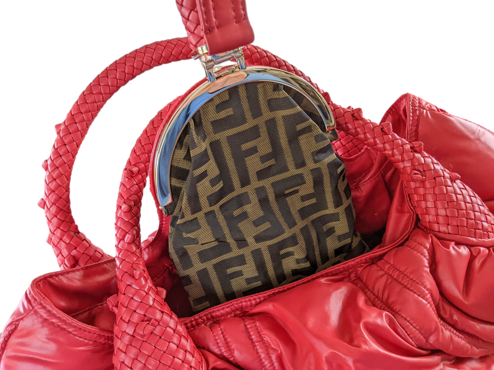Fendi & Moncler Fire-Engine Red Nylon 