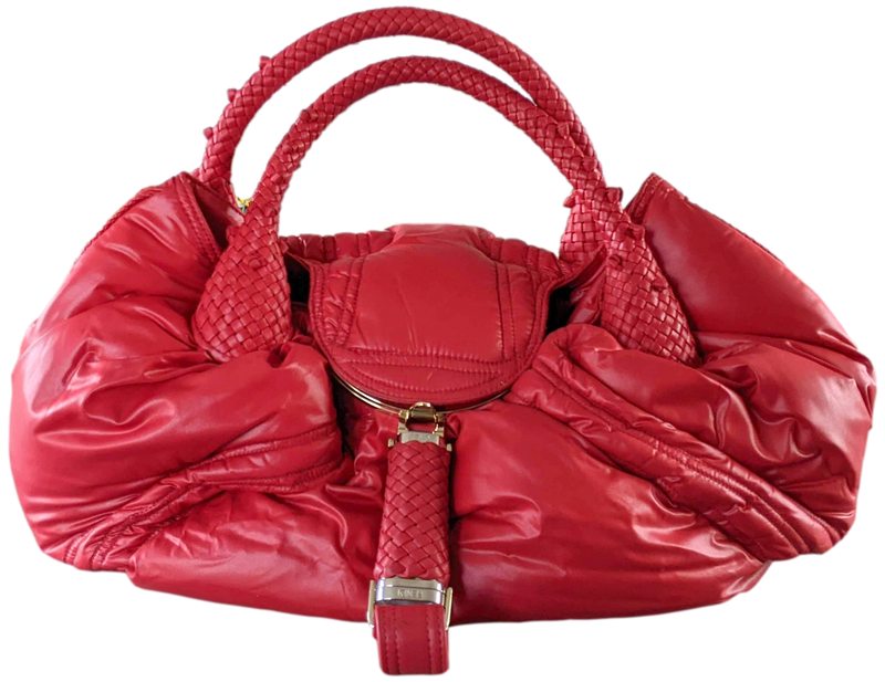 Fendi Moncler Red Nylon Spy Bag Limited Edition 500Pc