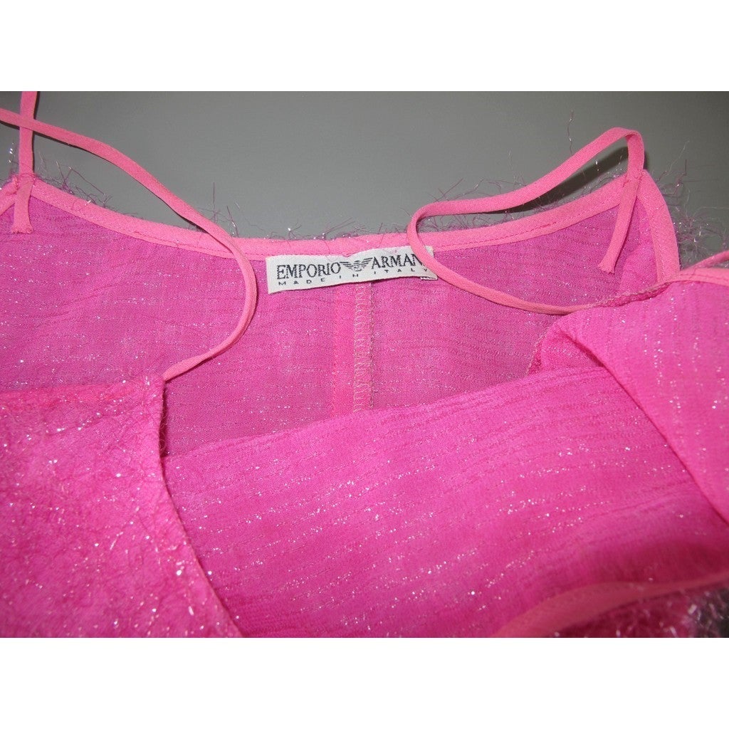 Georgio Armani Pink Sparkling Evening Suit 2pc Sz40 - poupishop