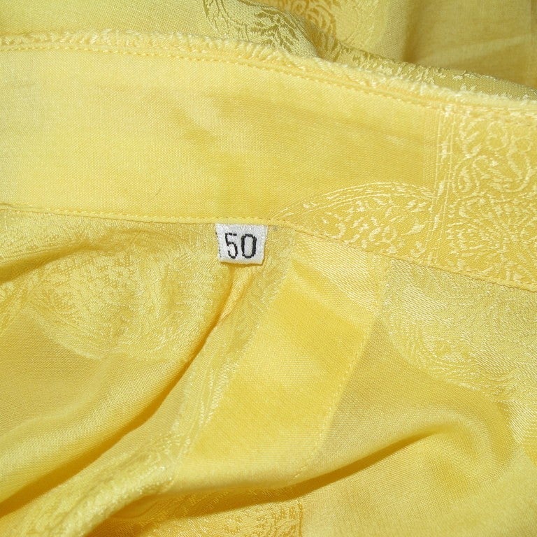 Gianni Versace Vintage Iconic Men Shirt Jacquard Silk, Sz50 - poupishop
