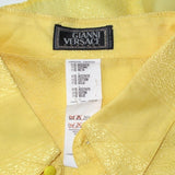 Gianni Versace Vintage Iconic Men Shirt Jacquard Silk, Sz50 - poupishop
