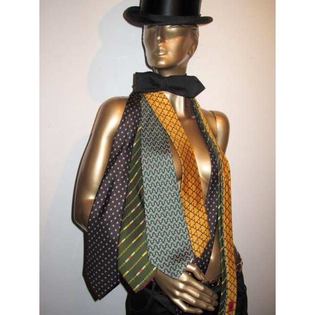 Gucci Equestrian Print Silk Traditional Tie