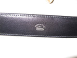 GUCCI Vintage Monogram Canvas & Leather Logo Belt - poupishop