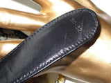 GUCCI Vintage Monogram Canvas & Leather Logo Belt - poupishop